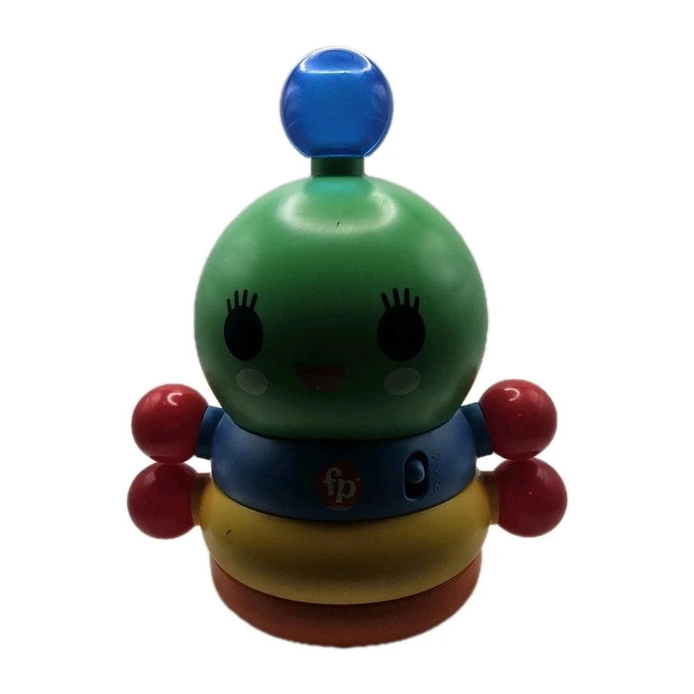 Fisher Price Happy World Dance‎ Rainbow Worm Friends Caterpillar Lights Sound